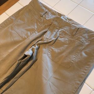NWOT lightweight khaki wide leg pants